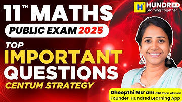 🔥11th Maths Most Important 2, 3 & 5 Marks | Important Question Public Exam 2025 | THATROM THOOKROM