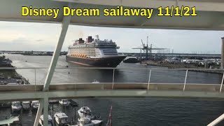 Disney Dream departing Port Canaveral