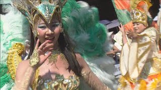 浅草サンバカーニバル 40回目の開催　猛暑の中…ダンサー約5000人が雷門など練り歩く(2025年8月30日)