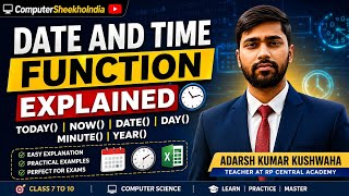 📅 Master Date & Time Functions in Excel | TODAY, NOW, DATE, DAY, MINUTE, YEAR Explained 🔥