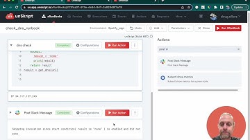 Automate DNS checks with unSkript