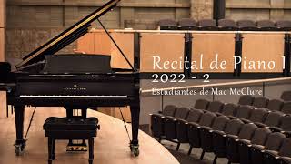 Primer  recital virtual 2022-2