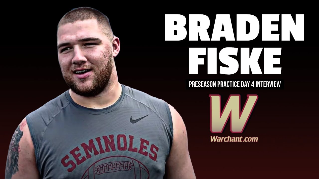 Braden Fiske Interview Preseason Practice Day 4 | FSU Football 2023 ...