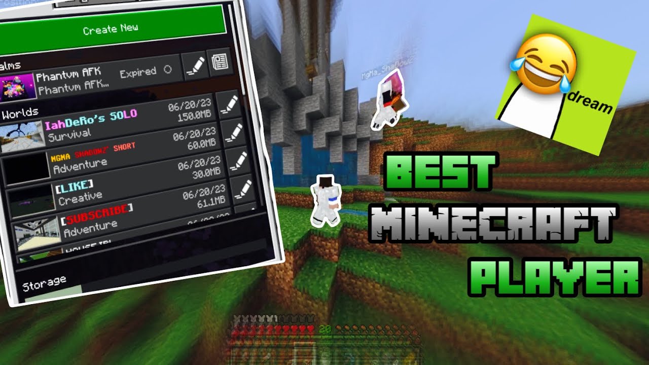 THE BEST MINECRAFT PLAYER JOINED MY WORLD🙀🙀 - YouTube