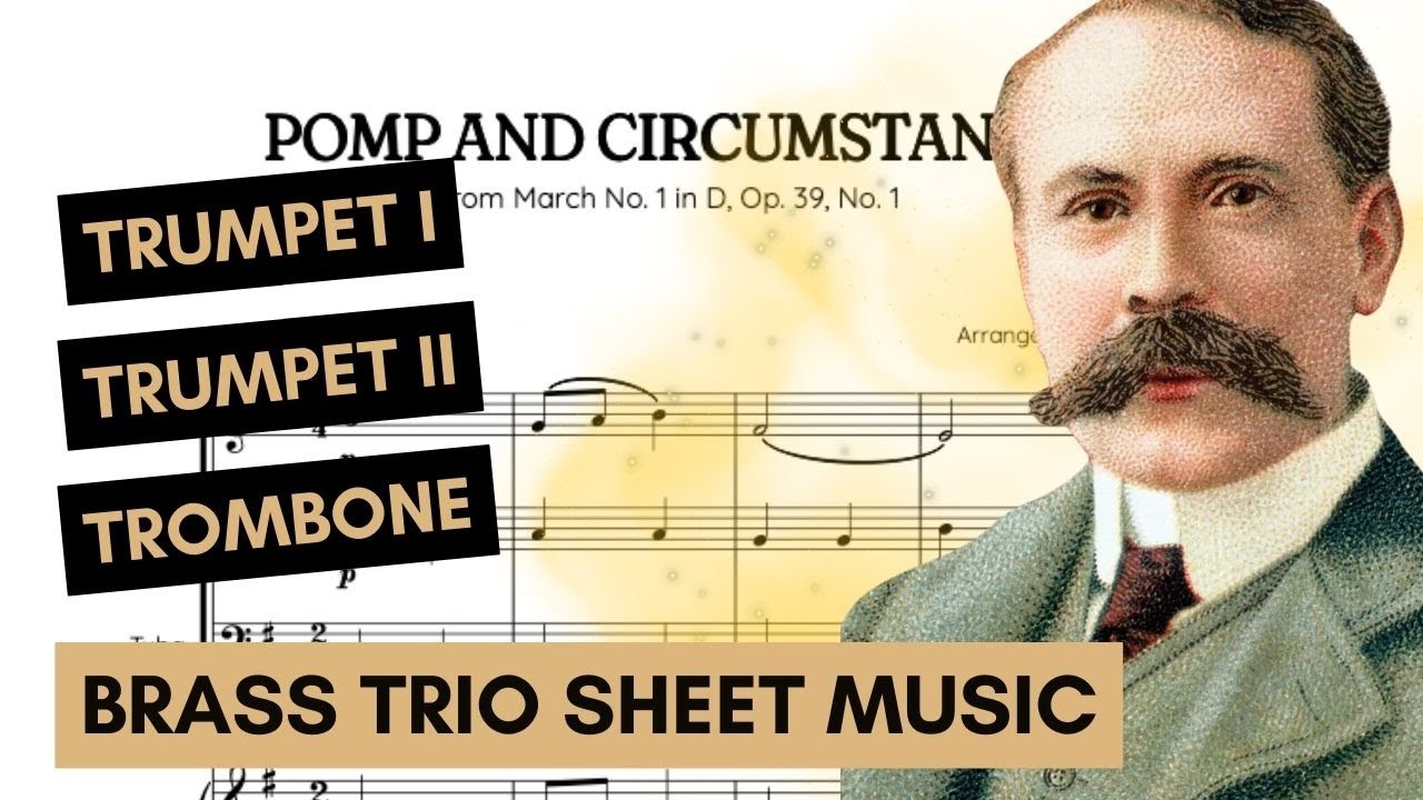 👑 Pomp and Circumstance • Elgar | brass trio sheet music | trumpet ...
