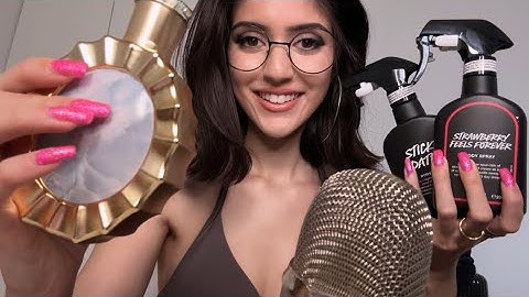 ASMR TAPPING on NEW FRAGRANCES with LONG NAILS ✨ 