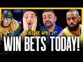 Sports Betting Picks LIVE 🔥 NBA Playoffs, NHL Playoffs &amp; MLB Best Bets | WagerTalk Today 4/21