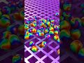 3D face ball falling in grid ASMR #satisfyingvideo #ASMRsatisfying #decompression