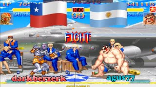 슈퍼 스트리트 파이터 2 터보 ➤ darkberzerk (Chile) vs agus77 (Argentina) Super Street Fighter 2 Turbo