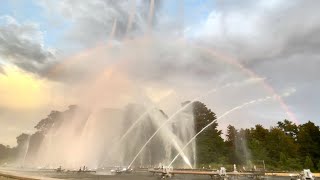 Rainbow Over Longwood Gardens Fountain Show 4K