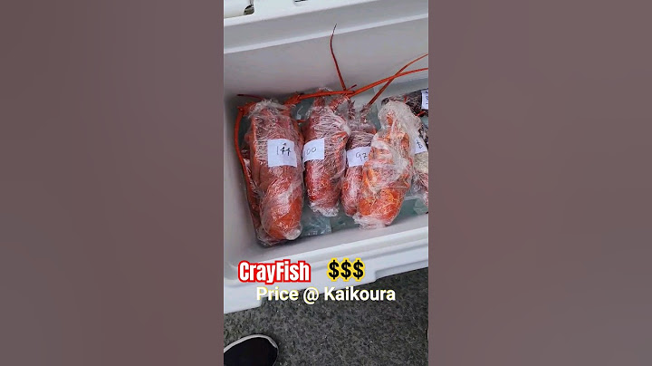 CrayFish Price at Kaikoura #crayfish #seafood #kaikoura #newzealand
