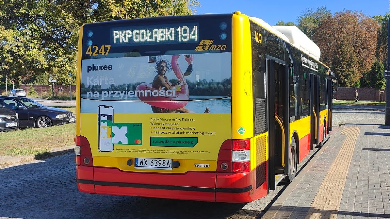 Linia 194 - MAN Lion's City CNG #4247 ( MZA Warszawa )