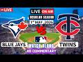 Toronto Blue Jays vs Minnesota Twins Live-MLB 2 Game Score Radio Broadcast play by play watch along