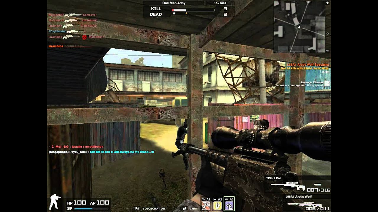 [Combat Arms] Kikilize doing a Unbelievable + a Double Kill on OMA Junk Flea Sniper Only