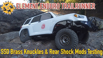 Element RC Enduro Trailrunner Toyota 4Runner | Testing SSD Brass Knuckles & Rear Shock Mods