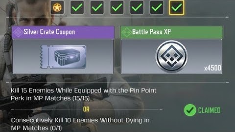 Call Of Duty Mobile Kill 15 enemies While Equipped with the Pin Point Perk in MP Matches