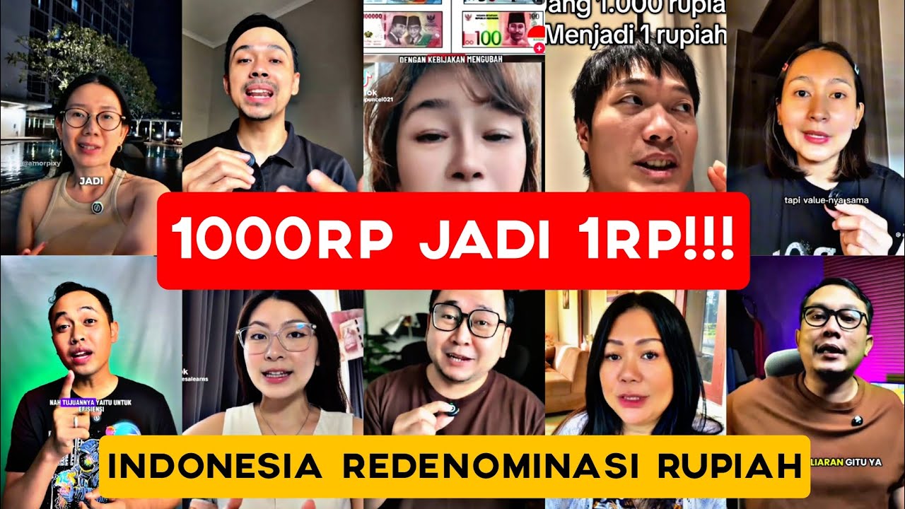 Habislah❗Indonesia Redenominasi Rupiah Hilangkan 000 Dibelakang, Netizen Indonesia Bersuara