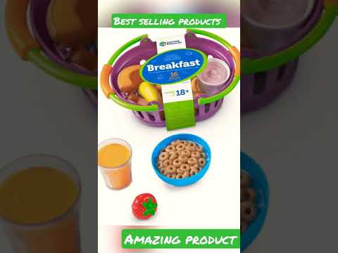 Learning Resources New Sprouts Breakfast Foods Basket Pretend Play 16 Pieces #short #shortvideo #toy