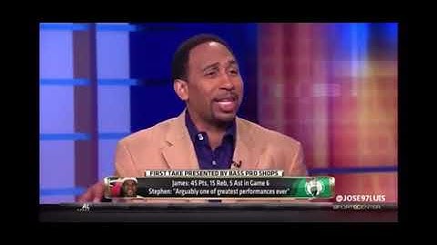 Skip Bayless and Stephen A. Smith react to LeBron James 45 points Game 6 vs Celtics