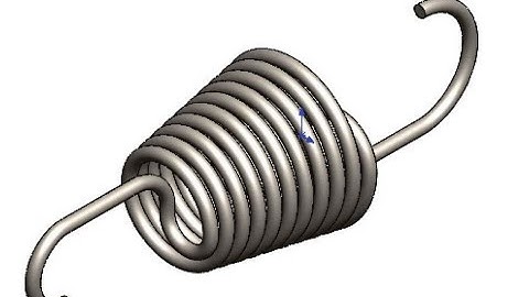 SOLIDWORKS Helical Extension Spring