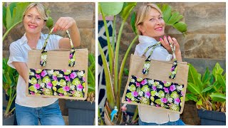 🌟 HOW TO SEW A JUTE BAG IN CLASSIC DESIGN / Sewing Tip