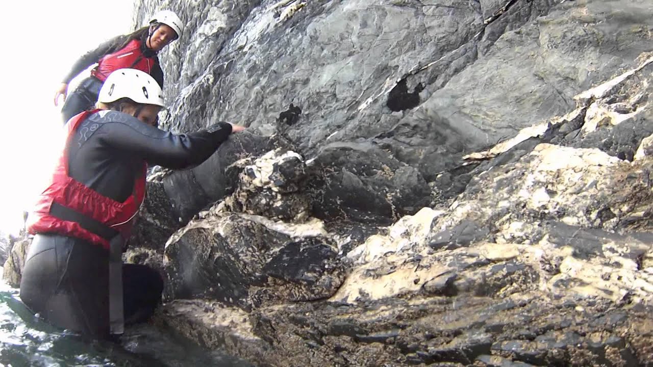 Coasteering Girls Adventure Traveling in Wales
