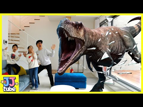 [인기영상 모아보기] 공룡 중장비 장난감 상황극 놀이 인기동요 Dinosaur Gummy Nusery Rhymes song for kids[제이제이튜브-JJtube]