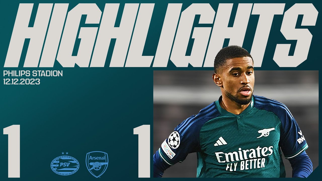 ⁣HIGHLIGHTS | PSV Eindhoven vs Arsenal (1-1) | Champions League