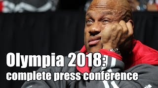 Mr. Olympia 2018 Complete Press Conference In Hd