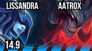 LISSANDRA vs AATROX (MID) | 1300+ games | KR Master | 14.9