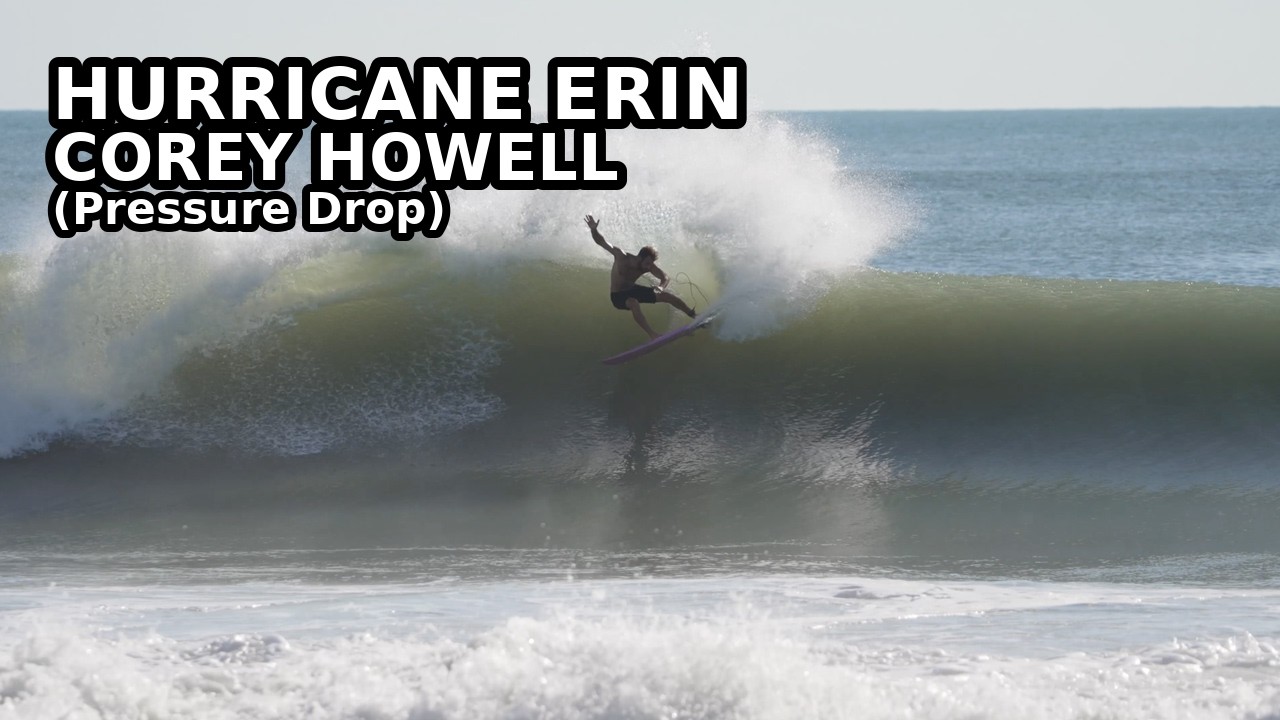 Ураган Эрин: насосы в Сателлит-Бич, Флорида (2025) | Кори Хауэлл, серфинг