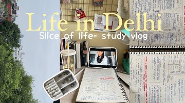 🍡 A day in my life as a student living alone in Delhi (study vlog, skincare, classes)