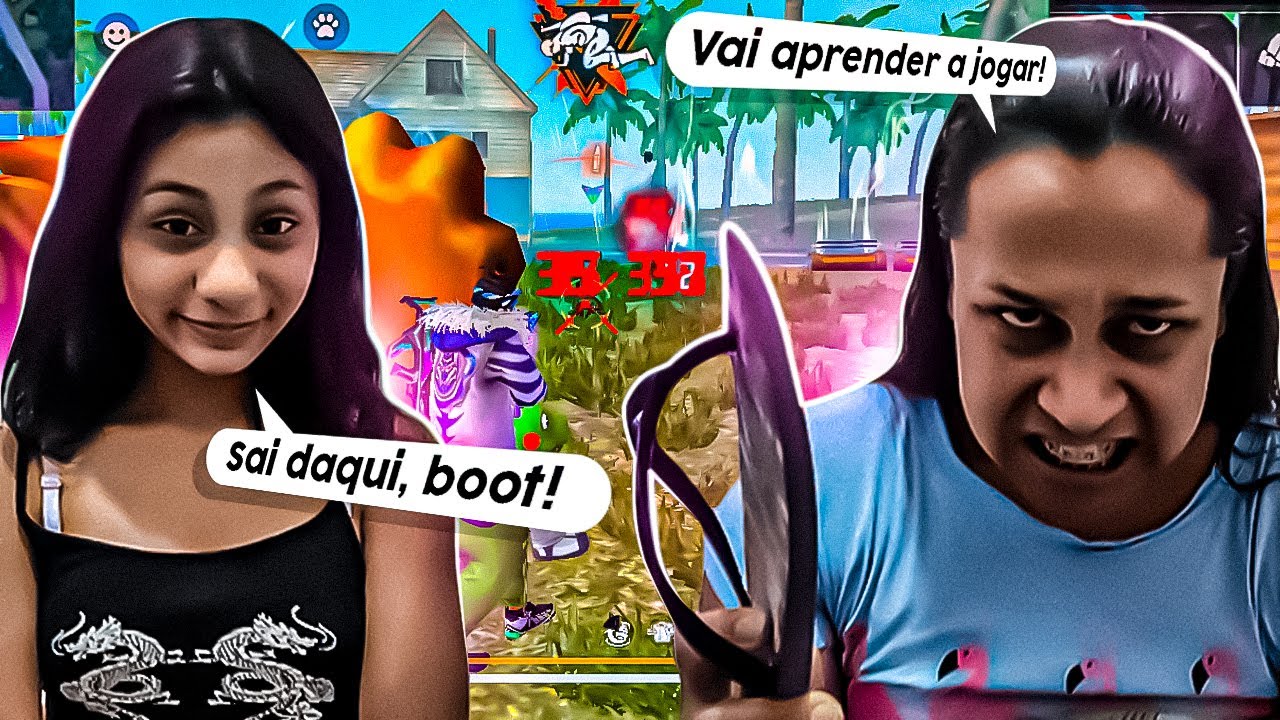 FUI HUMILHADO PELA MINHA MÃE E IRMÃ NO X1 E EU ME VINGUEI DELAS E MOSTREI QUEM MANDA! KK FREE FIRE 😭