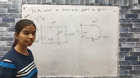 in the given circuit as shown in the figure the effective capacitance between A and B