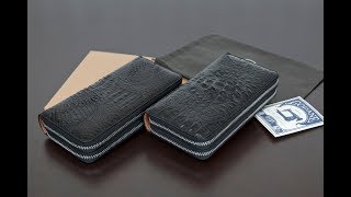 GODANEゴダン カイマンワニ ダブルジッパー長財布 spcw8055cp&spcw8056