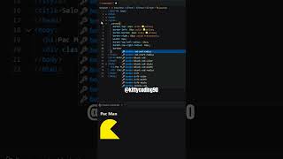 pac man creation using html and css tutorial for beginners #htmlcsstutorial #coding #learning