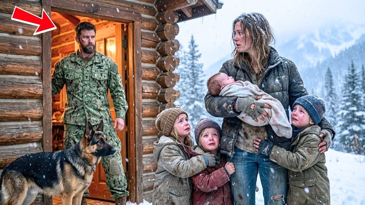 „Bezdomovkyně v bouři prosila o záchranu dětí — osud změnil Navy SEAL a jeho pes“