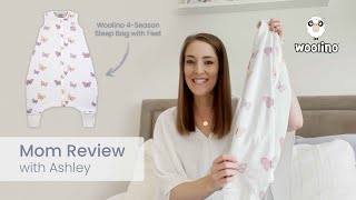 Mom Review with Ashley - The Woolino 4-Season Baby Sleep Bag with Feet