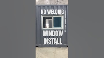 Weld free windows for shipping containers! #nowelding #windows