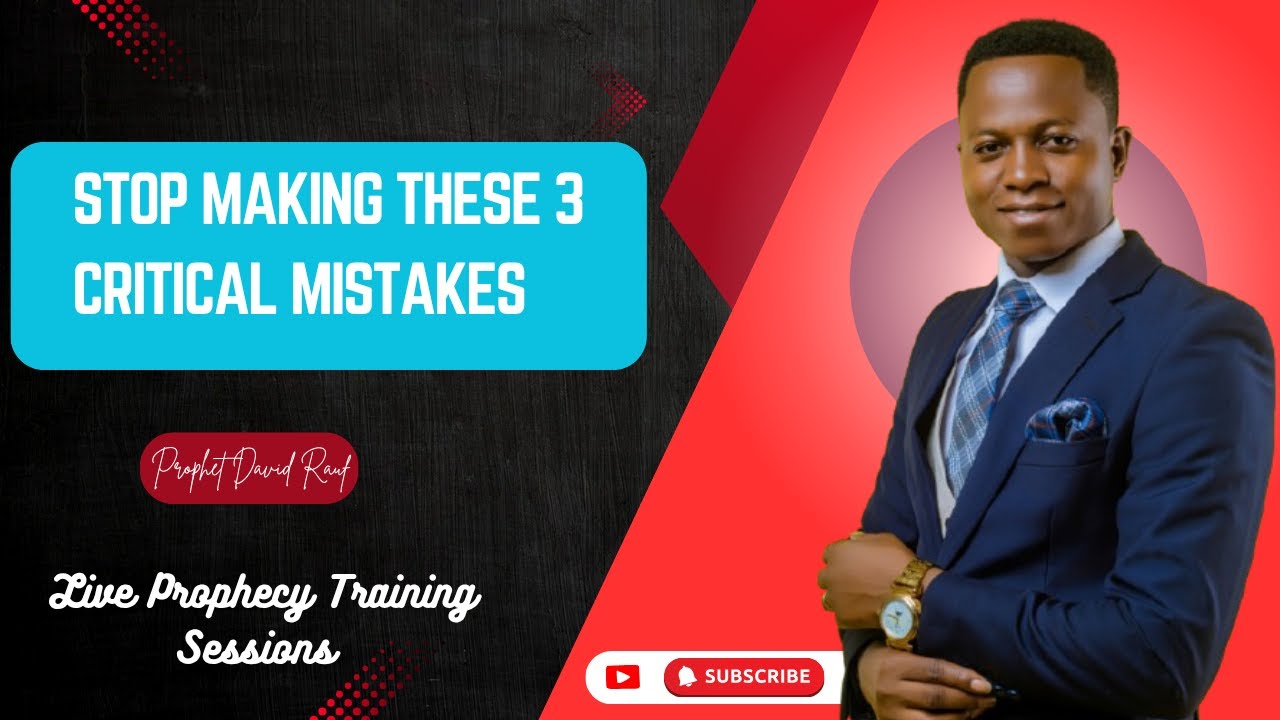 STOP Making These 3 Critical Mistakes in Live Prophecy Training Sessions |Live prophecy training