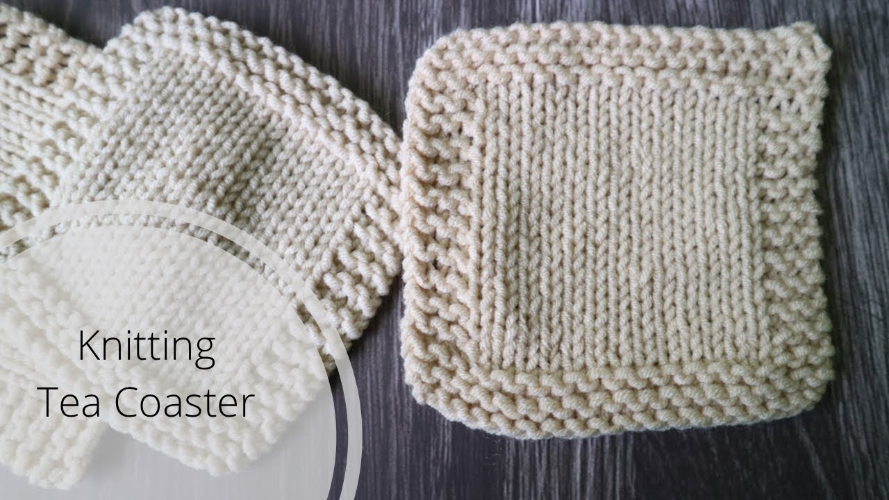 Knitting Tea Coaster | Easy Tutorial for Beginner