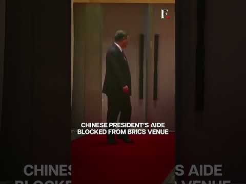 Watch: Chinese President Xi's Aide Blocked From Entering Brics Summit Venue | Subscribe To Firstpost