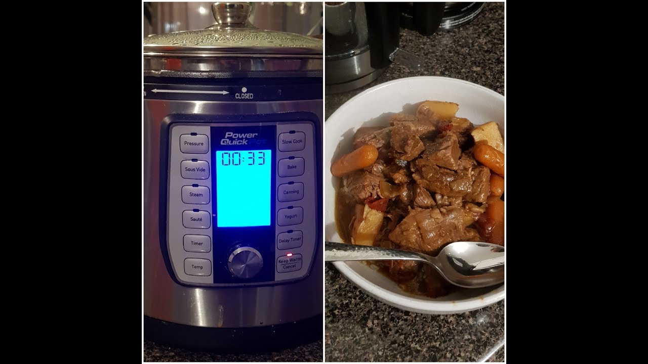 Quick and lazy beef stew With the Power Quick Pot 