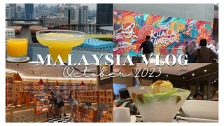 Malaysia Vlog 2023 | Arriving in Kuala Lumpur, trying Bacha coffee, and visiting Helipad Lounge Bar