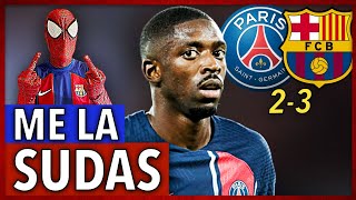 💥¡POLEMICA CELEBRACIÓN de DEMBELE tras MARCAR en el PSG 2-3 BARÇA! ¿QUIEN ERES DEMBELE?