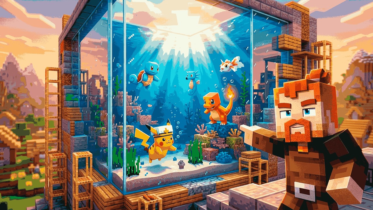 ¡MI ACUARIO POKÉMON YA TIENE FORMA! 🐠⚡ Cobblemon Minecraft #2