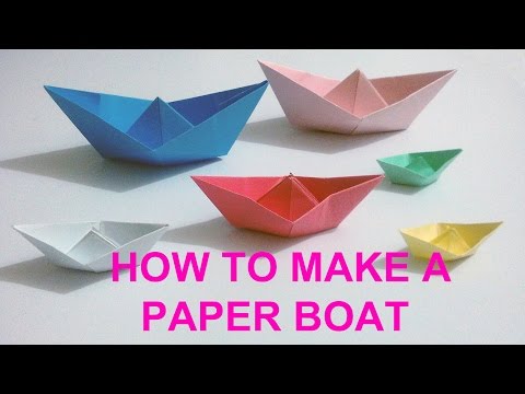 How To Make A Simple Paper Boat | PAPER CRAFT BOAT 