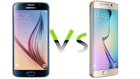 Galaxy S6 vs Galaxy S6 Edge - Size Comparison