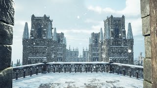 Listening to the Snow at the Medieval Castle Tower | Winter Ambience