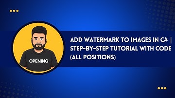 Add Watermark to Images in C# | Step-by-Step Tutorial with Code (All Positions)